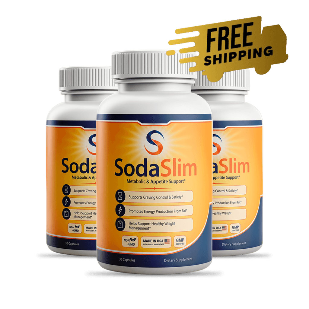 Soda Slim 3 Bottles — 90 Day Supply, Free Shipping