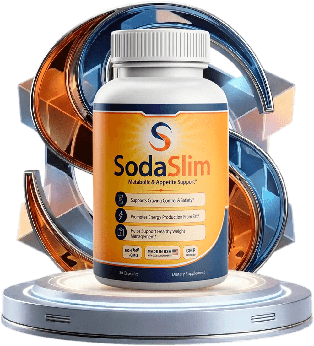 Soda Slim Metabolic & Appetite Support dietary supplement bottle — 30 capsules, Made in USA